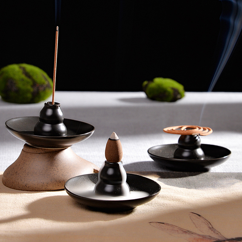 Home Fragrance Miniso - Siyah Çok Fonksiyonlu Geri Akış Tütsü