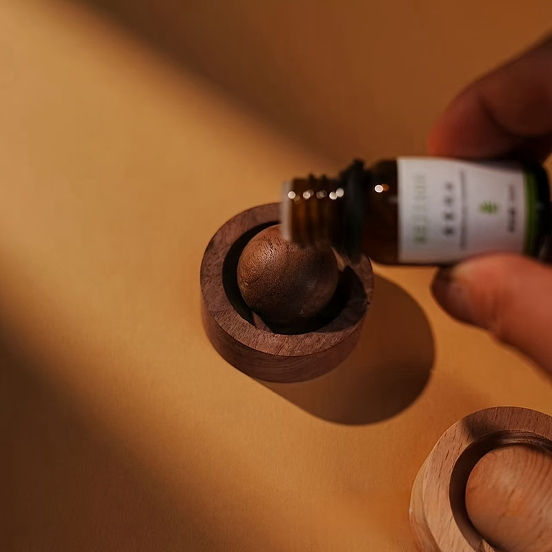 Quality Home Fragrance - Zarif Ahşap Aroma Difüzör, Araç İçi