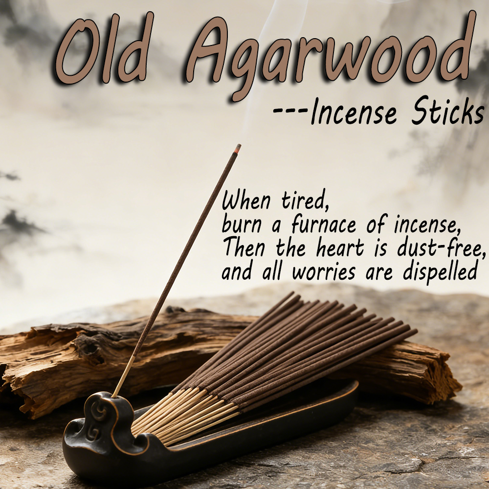 Quality Home Fragrance - Yüksek Kaliteli Eskitilmiş Agarwood Tütsü Çubukları,