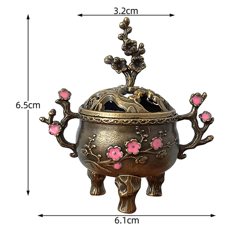 Home Fragrance Miniso - Mini Erik Çiçeği Şanslı Tütsülük Metal