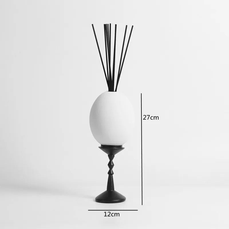 In Home Fragrance Products - Basit Beyaz Seramik Yumurta Kabuğu Aromaterapi