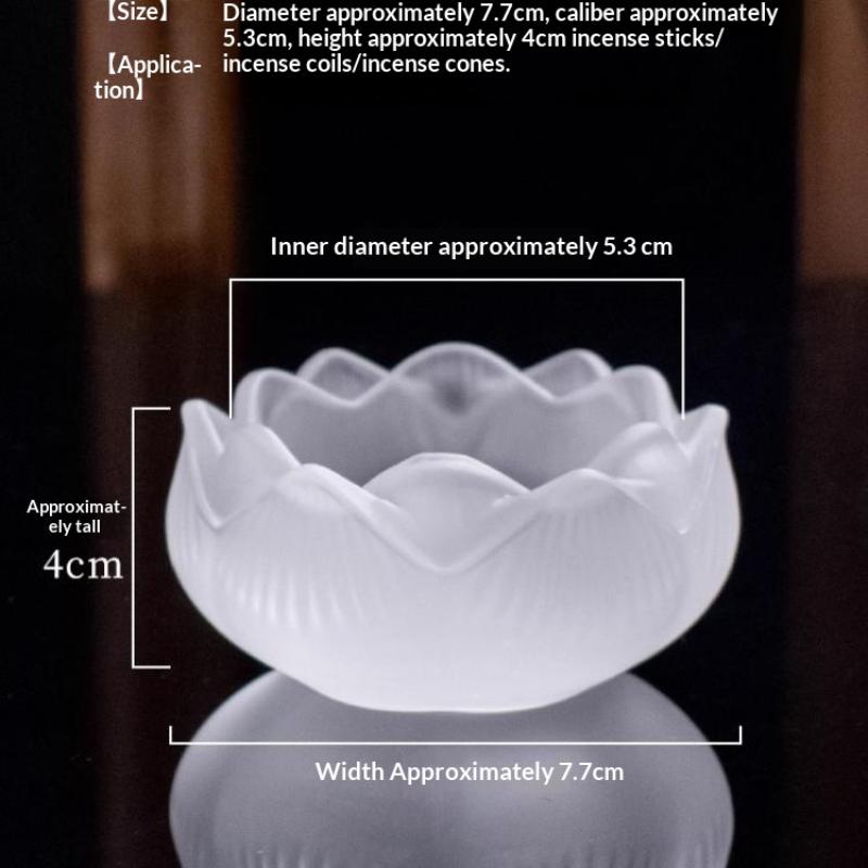 Home Fragrance Zen - Yaratıcı Kristal Cam Lotus Tütsülük Ev