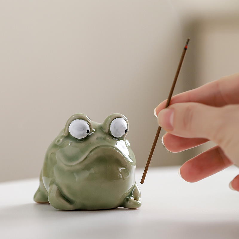 Yaratıcı Seramik Kurbağa Tütsü - Home Fragrance Zen incelemesi ve fiyatı
