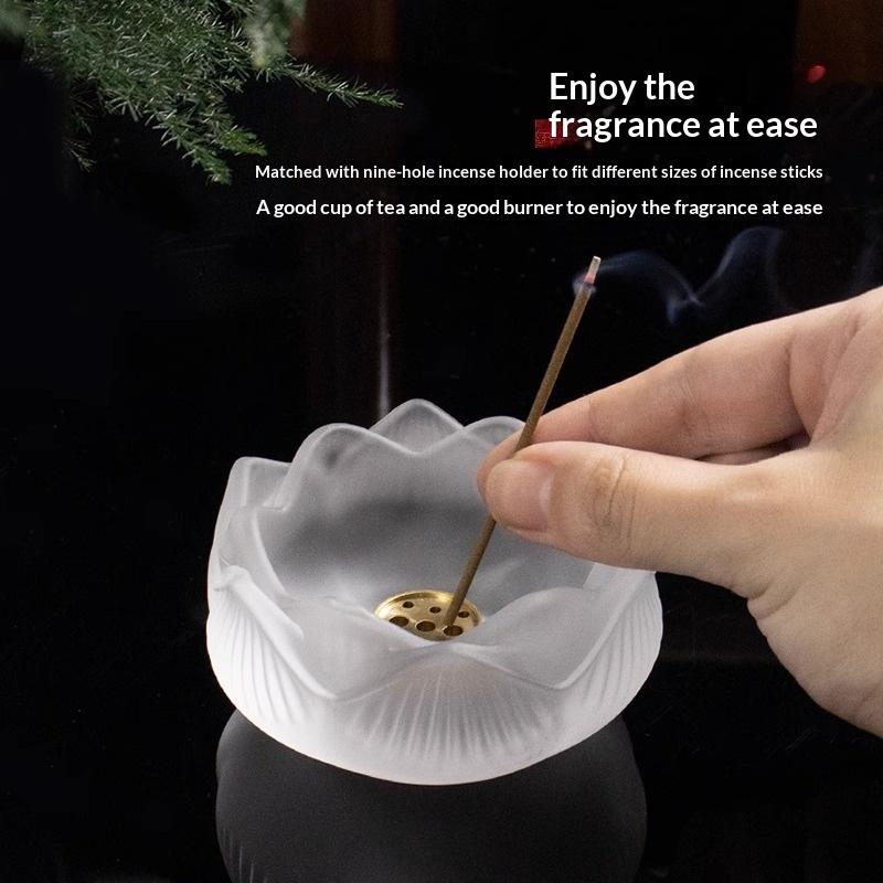 Yaratıcı Kristal Cam Lotus Tüt - Home Fragrance Zen incelemesi ve fiyatı